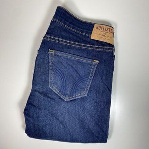 Hollister Womens Jeans Dark Wash Bootcut Blue Sz 24x33